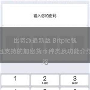 比特派最新版 Bitpie钱包支持的加密货币种类及功能介绍