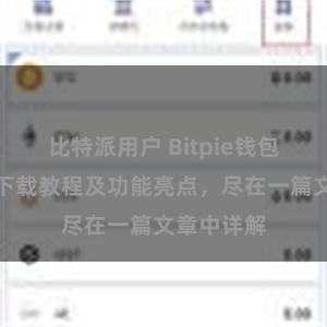 比特派用户 Bitpie钱包最新版本下载教程及功能亮点，尽在一篇文章中详解