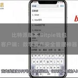 比特派版本 Bitpie钱包客户端：数字资产安全管理神器